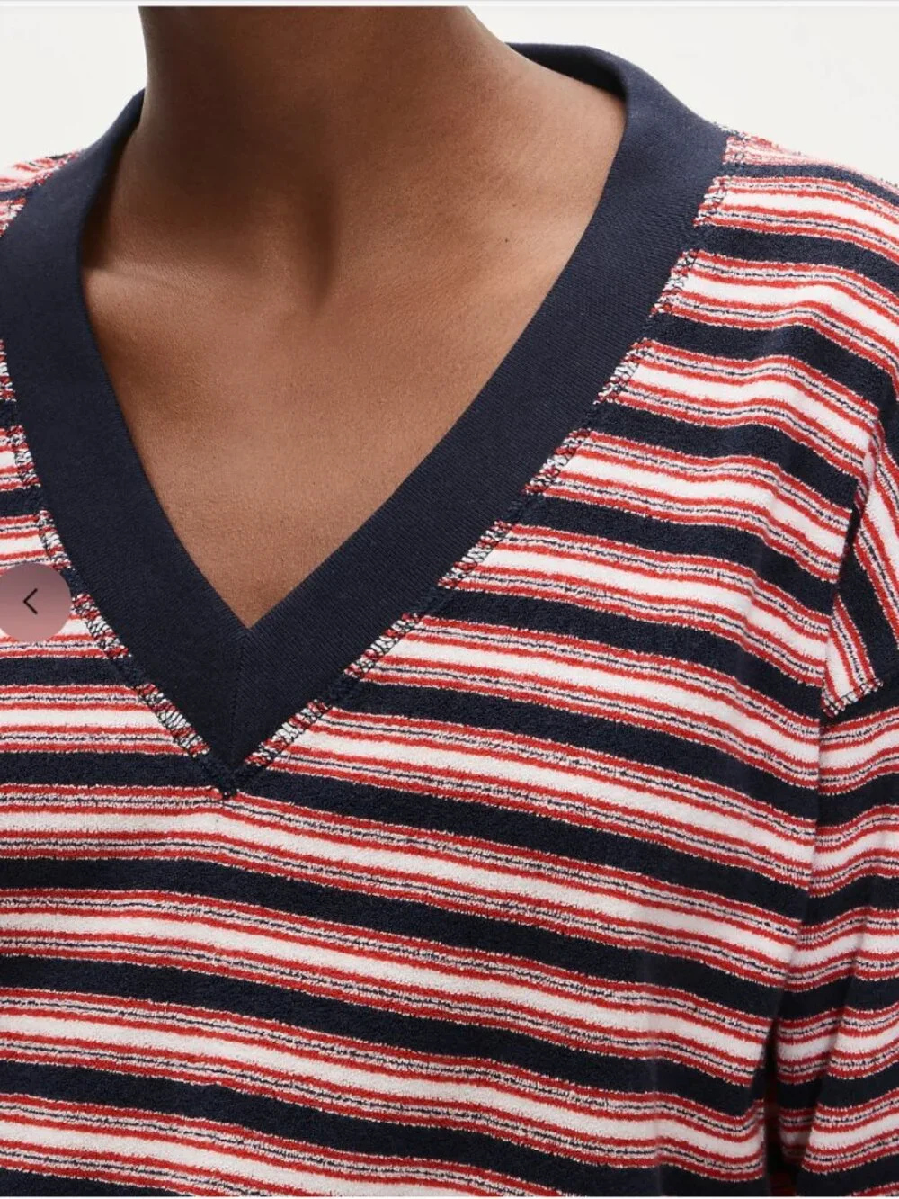 J.Crew Towel Terry V-neck Sweatshirt - XS
